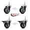 Service Caster 35 Inch Black Polyurethane 12 MM Threaded Stem Caster Set 2 Brakes SCC SCC-TS20S3514-PPUB-BLK-M1215-2-PLB-2 - alternate 5